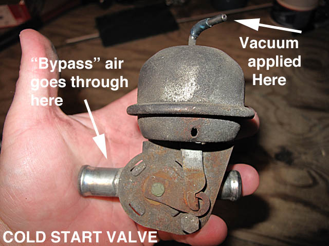 Cold Start valve front